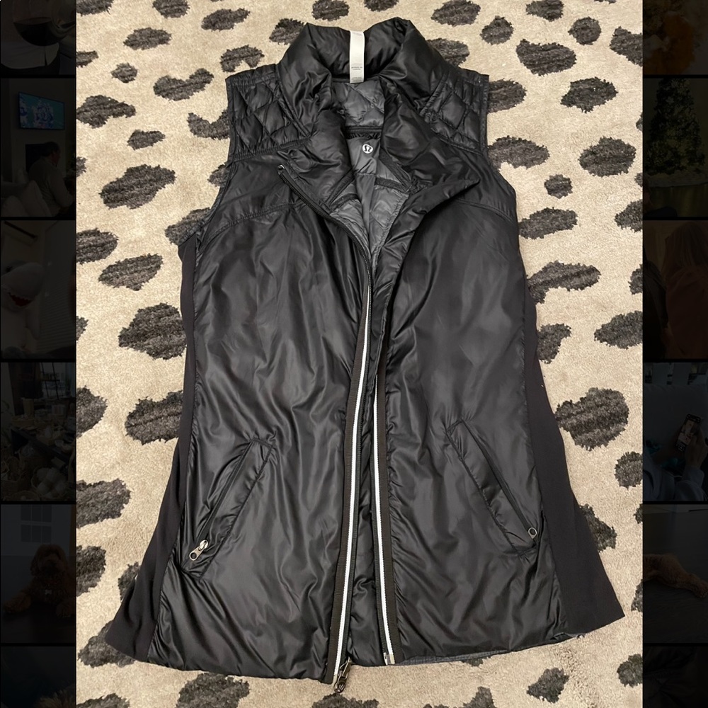 Lululemon women’s black vest size 6